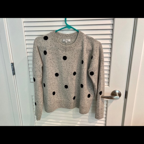 Madewell cashmere polka dot sweater size xs - Picture 2 of 3